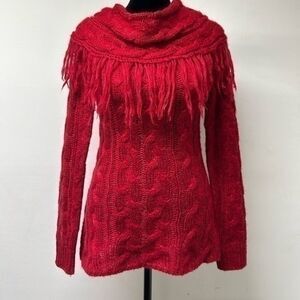 Versona  XS fringed cowl neck sweater   D